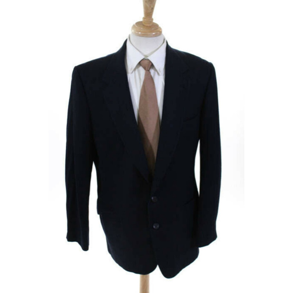bill blass Other - Bill Blass Dark Blue Striped Blazer Jacket Sze 44L
